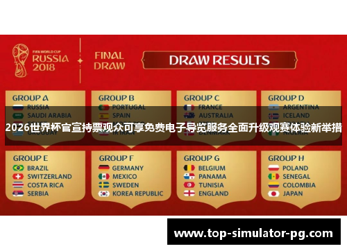 2026世界杯官宣持票观众可享免费电子导览服务全面升级观赛体验新举措